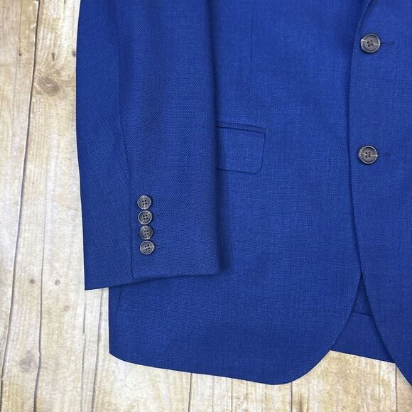 Baroni Blazer Max Davoli Drago Wool Made In Italy Size 44S - Picture 2 of 11